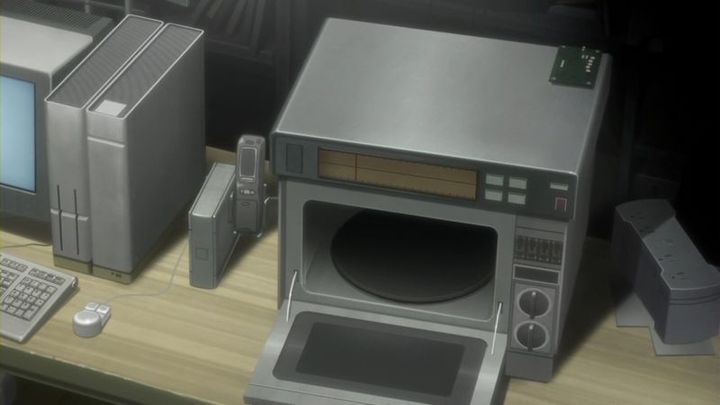 gadget negli anime - microonde telefonico