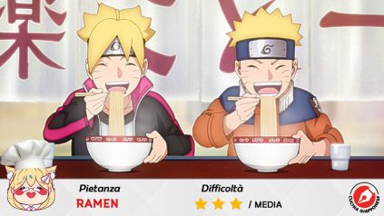 Naruto e Boruto mangiano Ramen